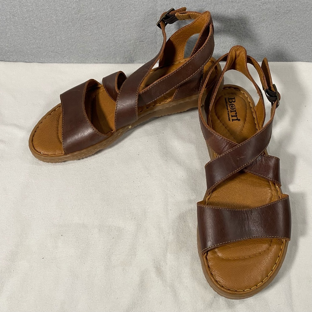 Born Brown Leather Sandals